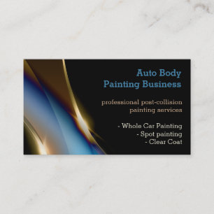 Auto Body Painting Professional Business Card