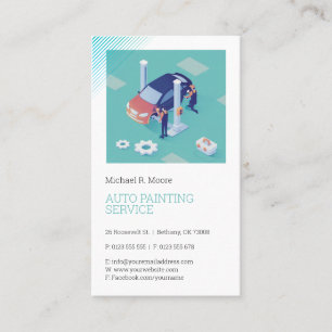 Auto Body Painting   Professional Business Card