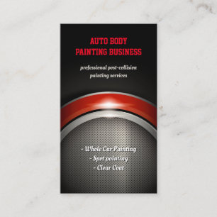 Auto Body Painting   Retro Cars Business Card