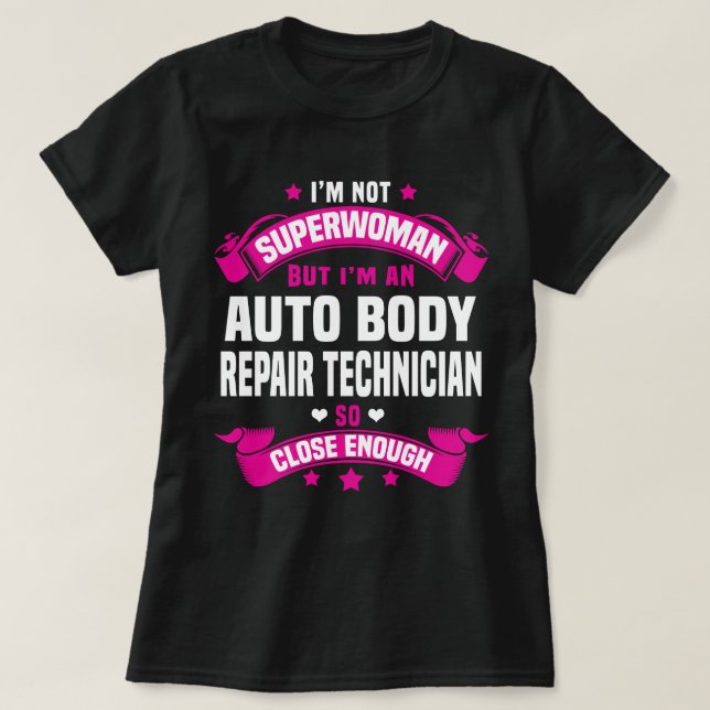 Auto Body Repair Technician T-Shirt (Design Front)