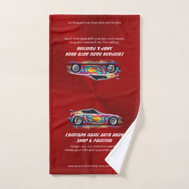 Auto body shop and precision painting hand towel (Hand Towel)