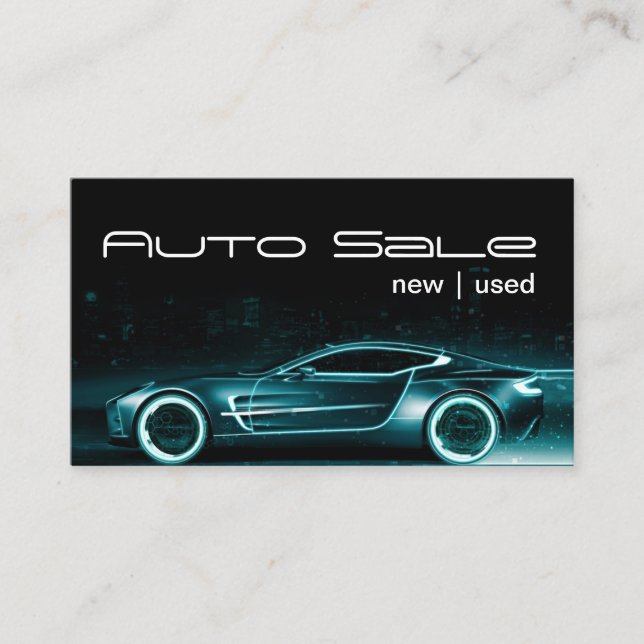Auto Car Dealer Body Shop Business Card (Front)