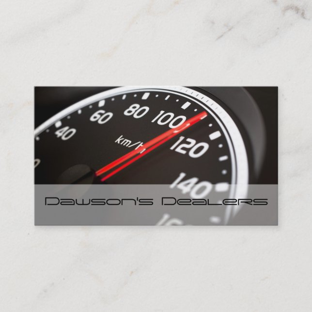 Auto Car Dealer Body Shop Business Card (Front)