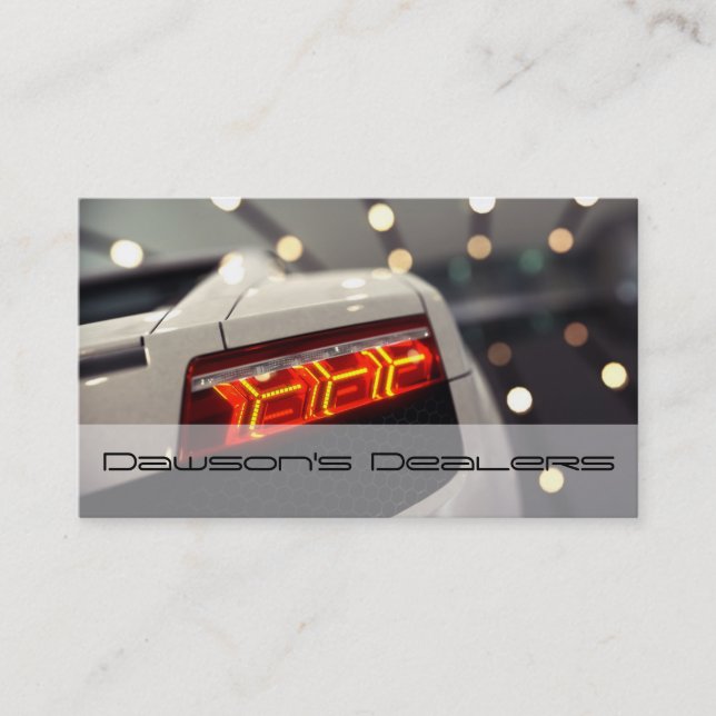 Auto Car Dealer Body Shop Business Card (Front)