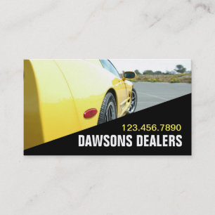 Auto Car Dealer Body Shop Dealership Business Card