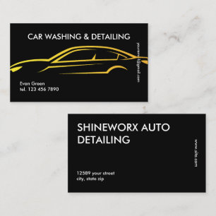 Auto Car Detailing Business Card