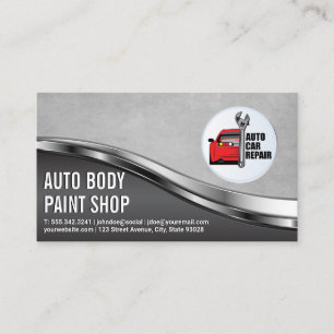 Auto Car Repair Logo   Mechanic Business Card
