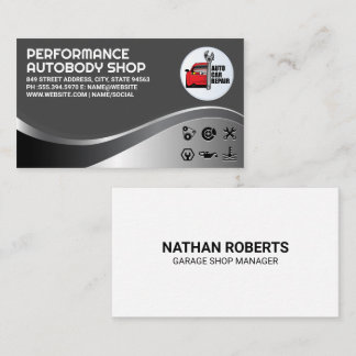 Auto Car Repair Logo | Mechanic Services Business Card