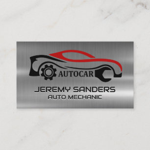 Auto Car Repair Mechanic Wrench Business Card