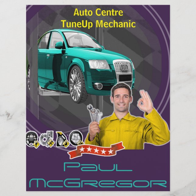 Auto Centre  - TuneUp Mechanic Flyer (Front)