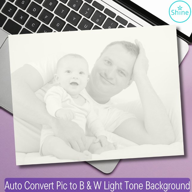 Auto Convert Photo to B & W Light Tone Background Notepad (Creator Uploaded)