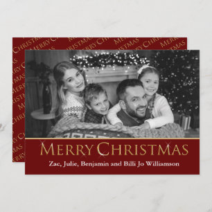 Auto Converted Photo to Black & White Christmas Holiday Card