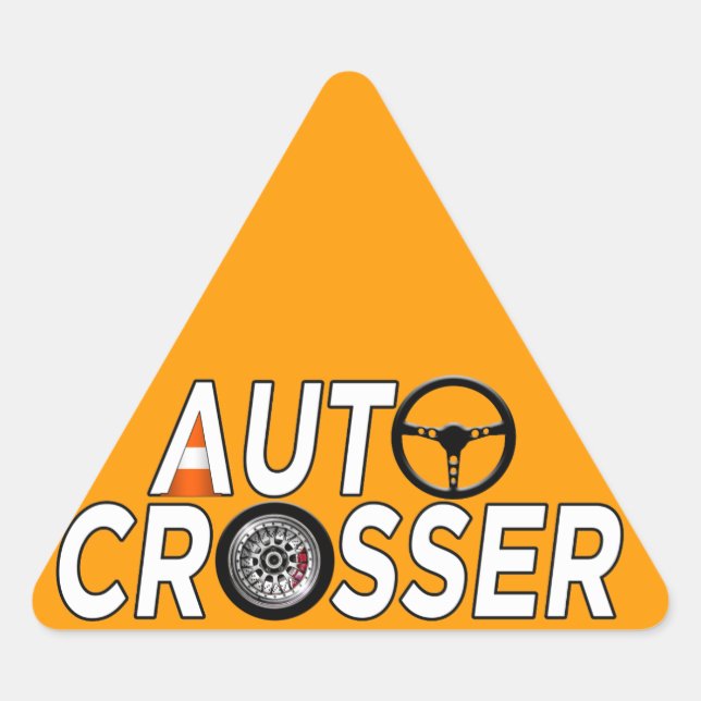 Auto Crosser Triangle Sticker (Front)