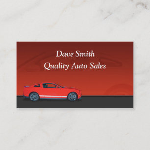 Auto Dealer Business Card