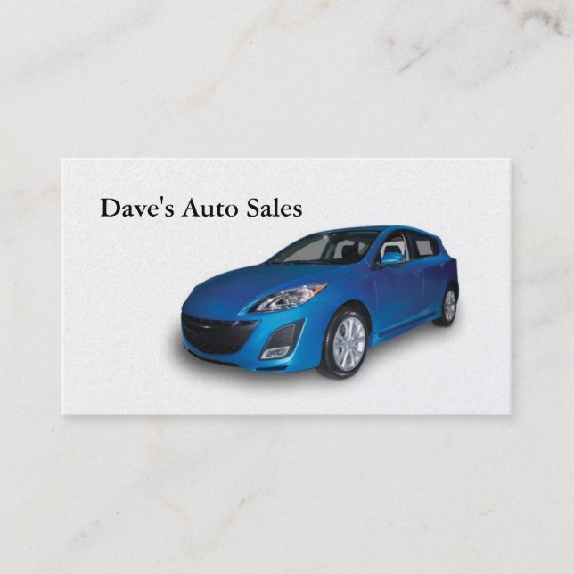 Auto Dealer Business Card (Front)