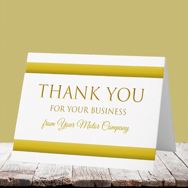 Auto Dealer Professional Car Sales Thank You  Note Card (Creator Uploaded)