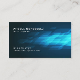 Auto Detailer Automotive Transport Flashback Business Card