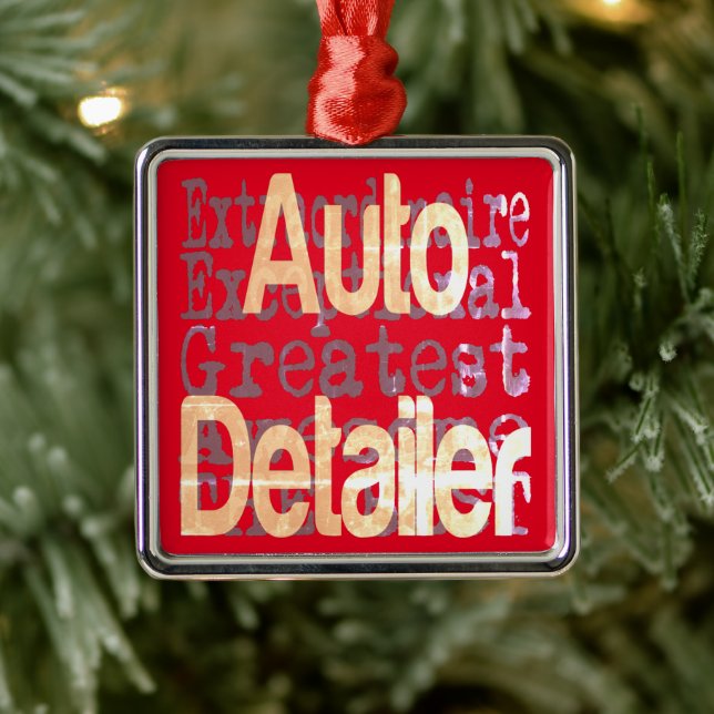 Auto Detailer Extraordinaire Metal Ornament (Tree)