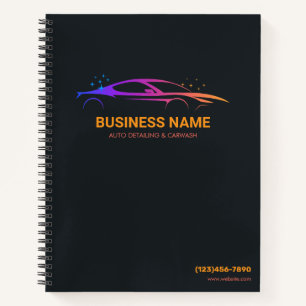 Auto Detailing and Car Wash Personalised Notebook