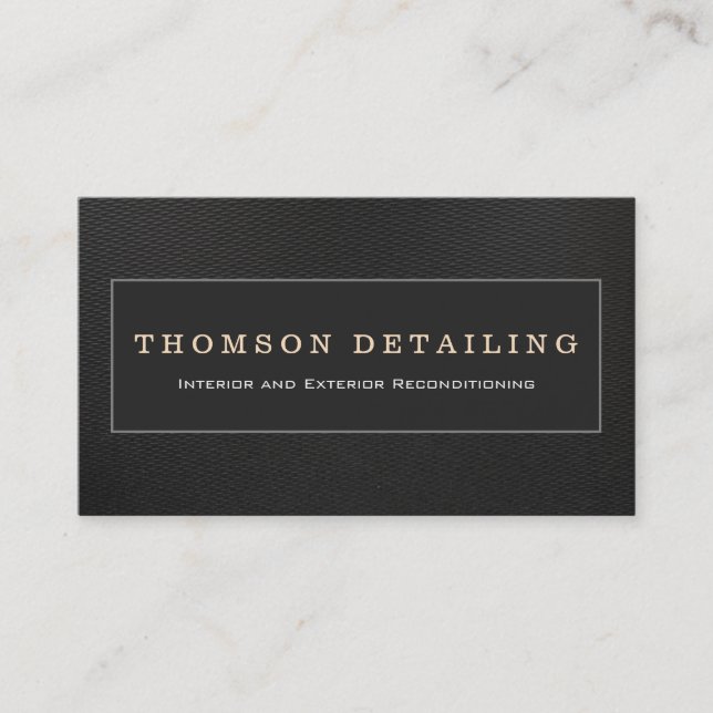  Auto Detailing &  Auto Body Repair Chequered Business Card (Front)