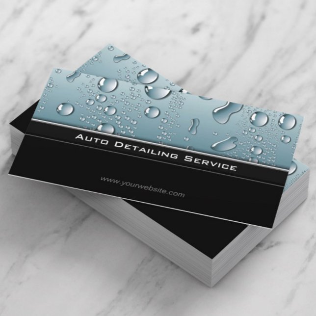 Auto Detailing Automotive Pressure Washing Business Card (Creator Uploaded)