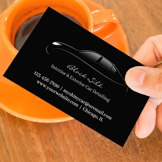 Auto Detailing Bold Business Card (Creator Uploaded)