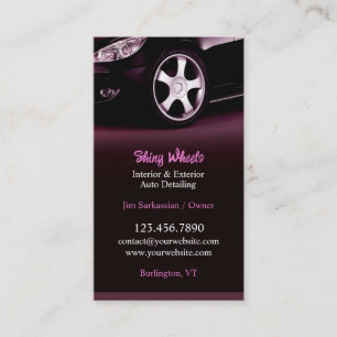 Auto Detailing Business Card