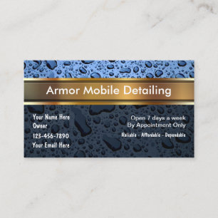 Auto Detailing Business Cards