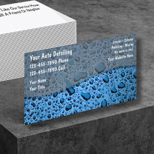 Auto Detailing Business Cards