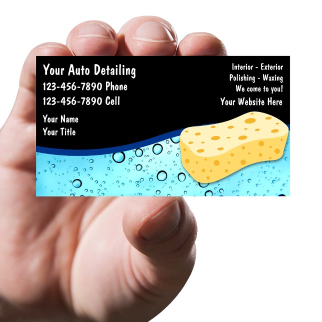 Auto Detailing Business Cards (Creator Uploaded)