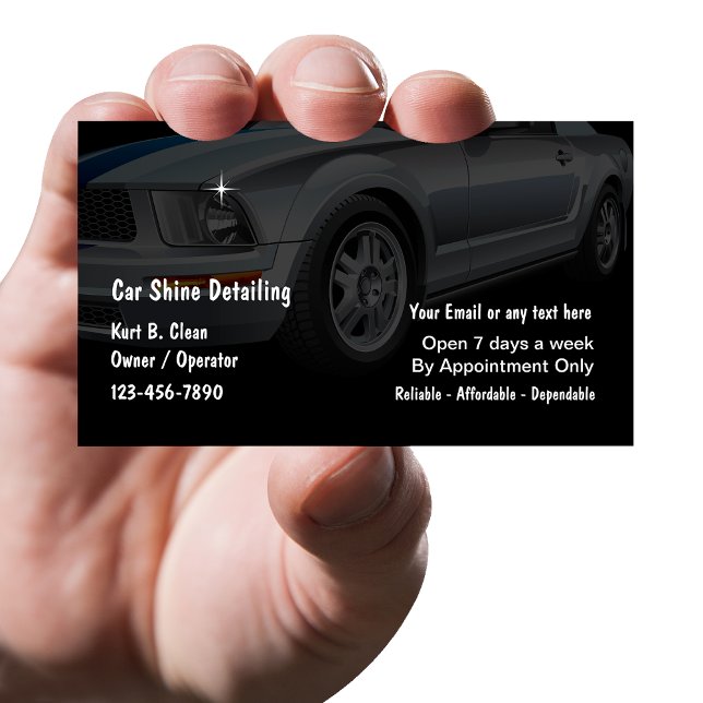 Auto Detailing Business Cards (Creator Uploaded)