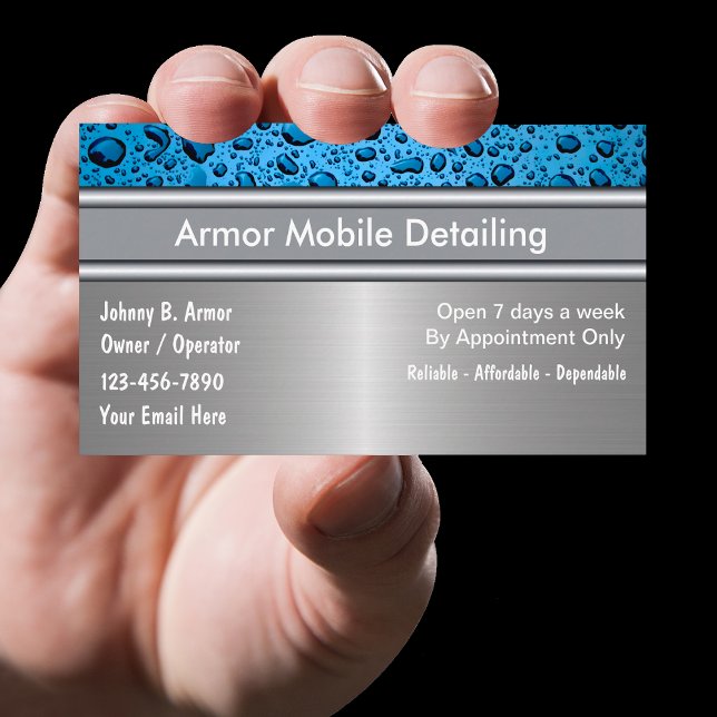 Auto Detailing Business Cards (Creator Uploaded)