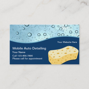 Auto Detailing Business Cards