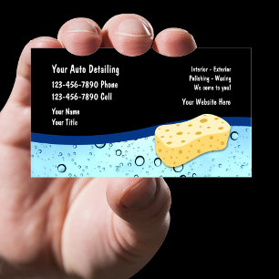 Auto Detailing Business Cards New Version