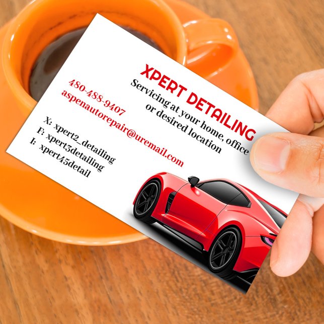 Auto Detailing Car Business Card (Creator Uploaded)
