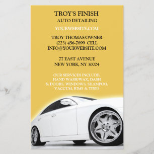 Auto Detailing Car Flyer