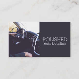 Auto Detailing Car Wash Service Business Card