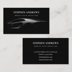 Auto Detailing Cleaning Auto Repair Sports Car Business Card