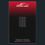Auto Detailing Modern Black & Red Automotive Flyer<br><div class="desc">Auto Detailing Modern Black & Red Automotive Business Flyers.</div>