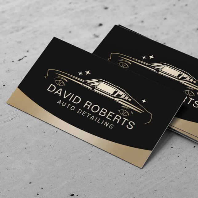 Auto Detailing Muscle Car Wash Automotive Business Card (Creator Uploaded)