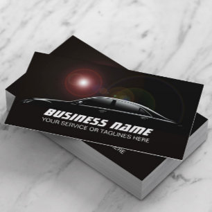 Auto Detailing Professional Automotive Car Business Card