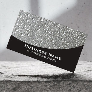 Auto Detailing Professional Cleaning Service Business Card