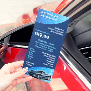 Auto Detailing Rack Card