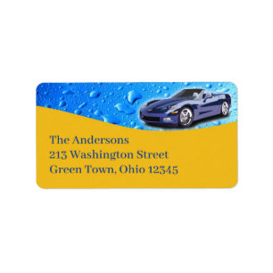 Auto Detailing Return Address Label Template