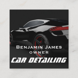 Auto Detailing  Square Business Card