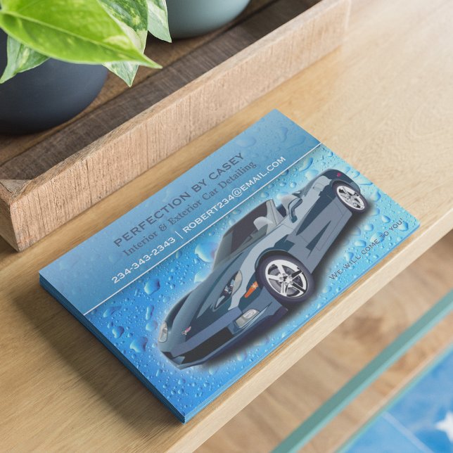 Auto Detailing Water Drops Flyer Template (Creator Uploaded)