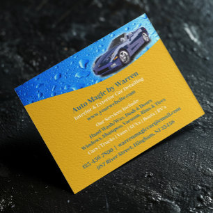 Auto Detailing Water Drops Flyer Template