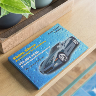 Auto Detailing Water Drops Flyer Template