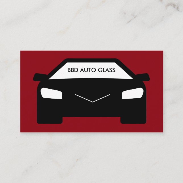 Auto Glass And Tinting Business Card (Front)