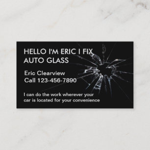 Auto Glass Business Cards